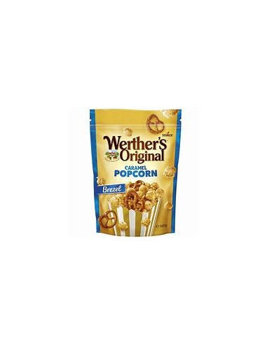 Werther's Original Caramel Popcorn Brezel 140g - popcorn z solonymi precelkami w karmelu