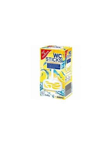 EDEKA WC Sticks Zitronenduft 4 x 40g - zawieszki do WC o zapachu cytrynowym