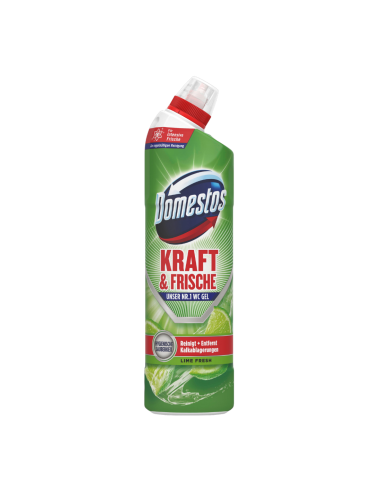 DOMESTOS Kraft & Frische Lime WC Gel 750ml - żel do WC limonkowy