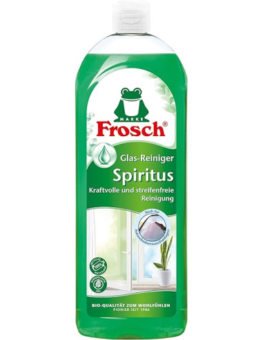 FROSCH Glas Reiniger 750 mln Spiritus - płyn do szyb, butelka uzupełniająca