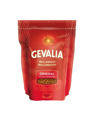 GEVALIA Mellanrost Original Fyllig & Aromatisk refil 200g - kawa rozpuszczalna