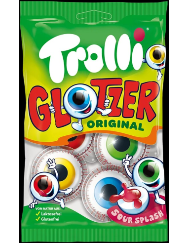 TROLLI Glotzer i Pop Eye 150g - najbardziej przerażające żelki w kształcie wyłupionych oczu :)