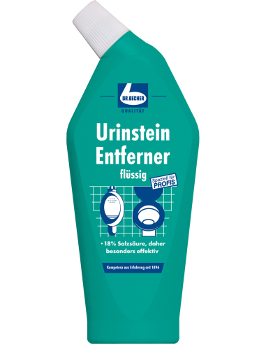 Dr. Becher Urinstein Entferner flussig 750ml - środek do sanitariatów i WC, usuwa osad, kamień i plamy z moczu