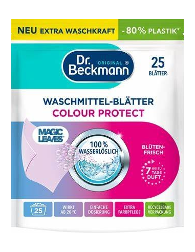 Dr. Beckmann Waschmittel-Blätter Color Protect Blütenfrisch - chusteczki do prania, ochrona koloru 25  szt.