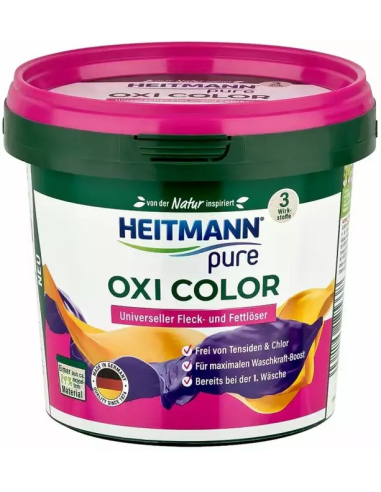 HEITMANN Pure OXI COLOR 500g - odplamiacz w proszku do kolorowego prania