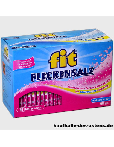 Fit Fleckensaltz - Sól do odplamiania w saszetkach, odplamiacz w saszetkach 20 x 25g