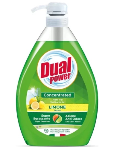 DUAL Power Concentrated Gel Limone 1l - koncentrat do mycia naczyń, limonka