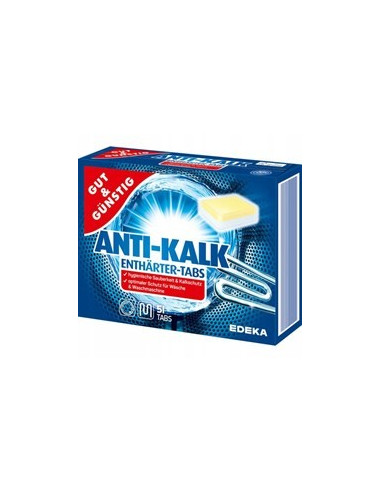 EDEKA ANTIKALK Entharter tabs 51 szt - odkamieniacz do pralek w tabletkach 51 szt